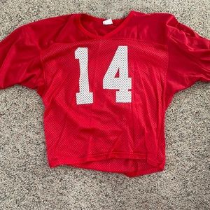 Red riddell football practice jersey
